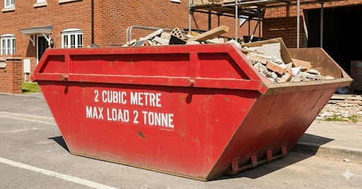 2 Cubic meter skip